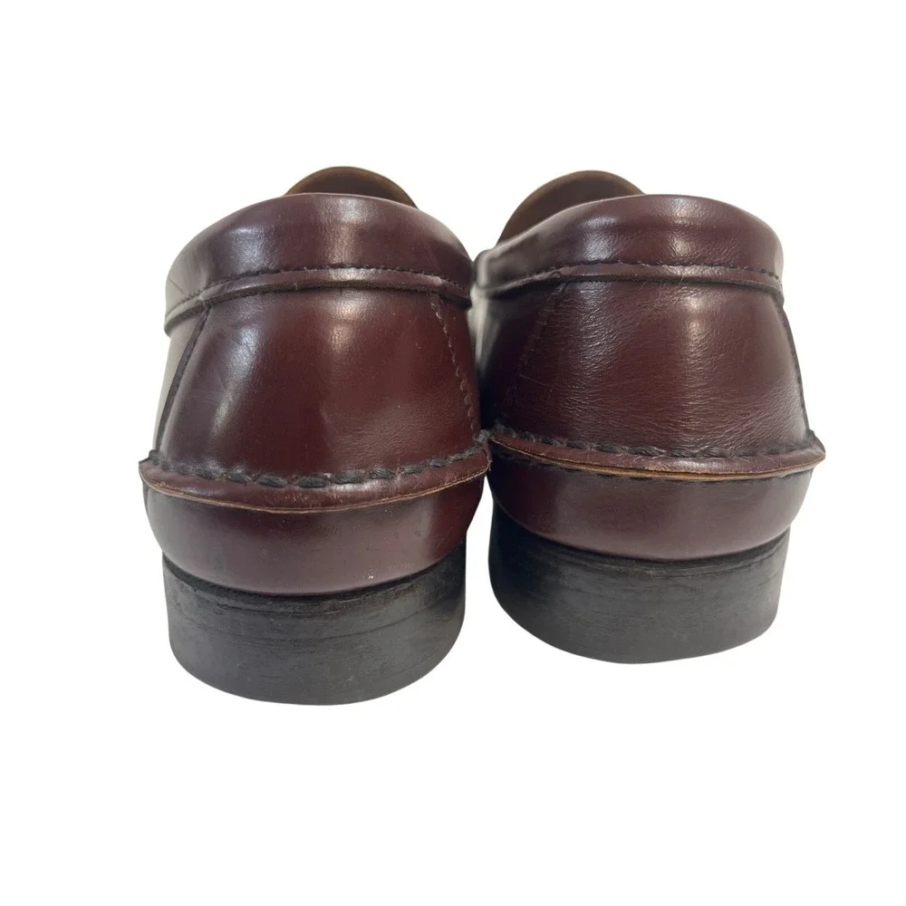 Sebago Burgandy Beefroll Penny Loafer Dress‎ Shoes Handcrafted Leather Mens 11.5
